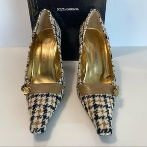 Dolce and Gabbana Pumps Tweed High Heels